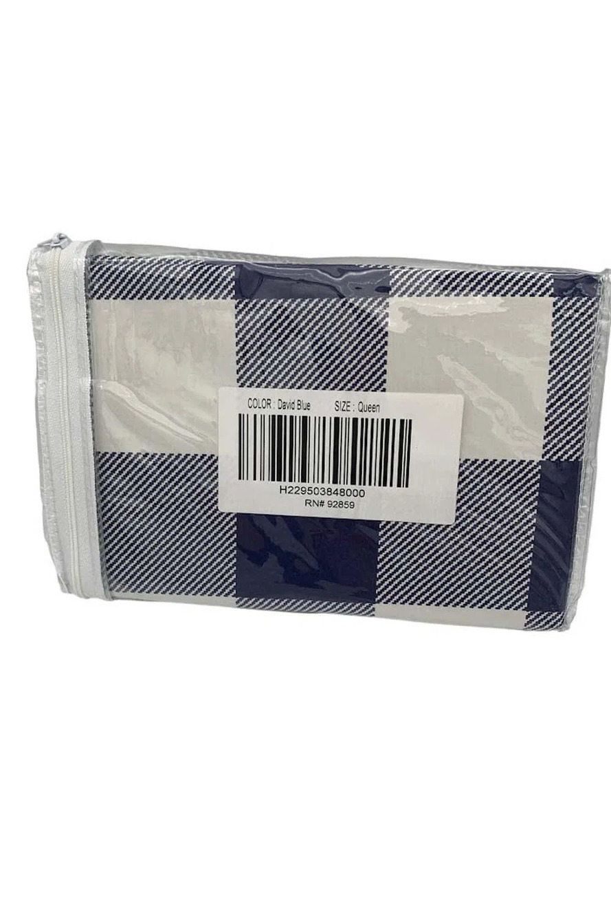 Northern Nights 2-pack Grant Plaid Bed Pillow Shams David Blue
